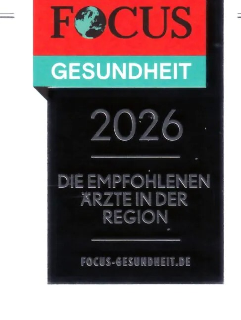 Siegel Focus Gesundheit 2026, empfohlene Ärzte in der Region